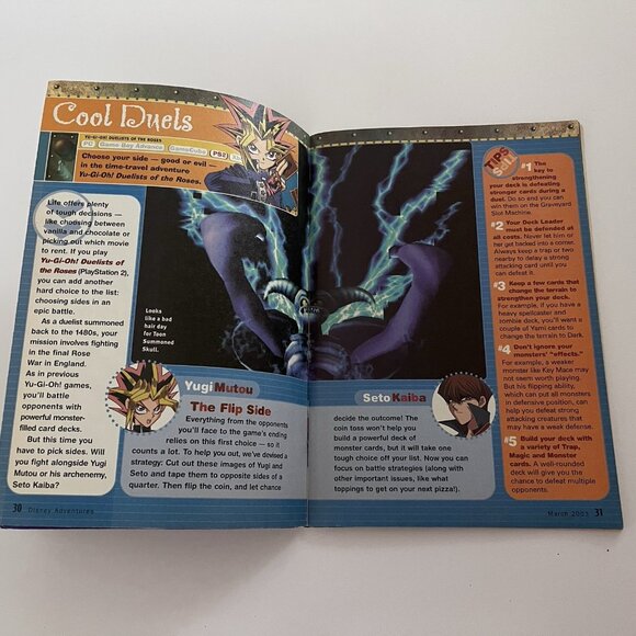 Disney Adventures Magazine March 2003 Comics Video Games Yugi Pokemon Zelda FLAW - Picture 7 of 13